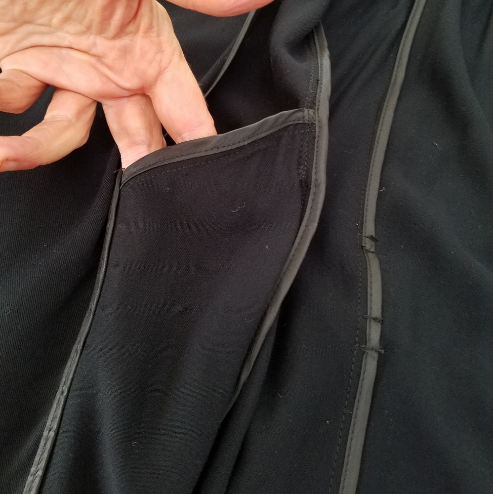 Draping Tie Belt Long Coat - Picture 6 of 8